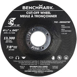 4-1/2" x 0.045" x 7/8" Depressed Centre Metal Cut-Off Wheels - 10 Pack