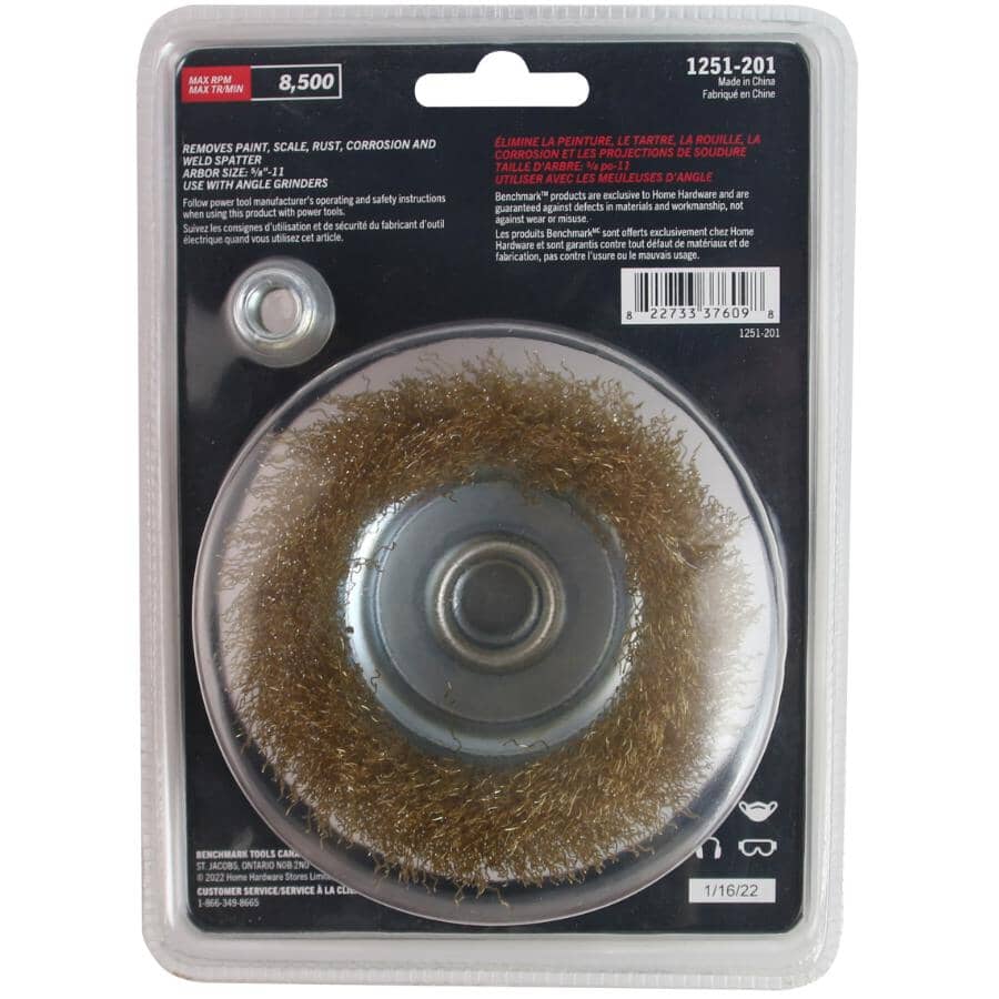 4" Crimped Wire Cup Brush