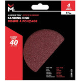 4 Pack 5" 40 Grit Pressure Sensitive Adhesive Sanding Discs