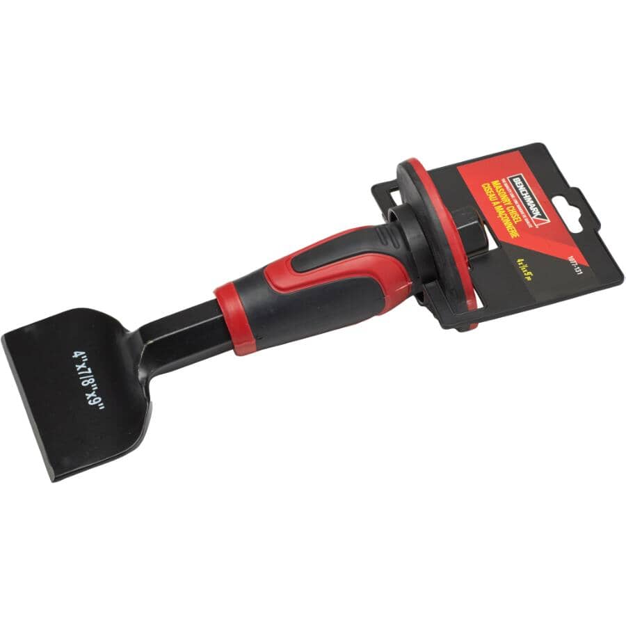 4" Steel Brick Chisel, with Grip