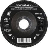 40 Grit 4-1/2" x 7/8" Flap Disc Wheel