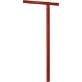 48" Red Aluminum Drywall T-Square