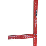 48" Red Aluminum Drywall T-Square