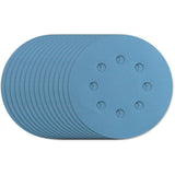 5" 220 Grit Zirconium Ceramic Hook & Loop Sanding Discs, with 8 Vacuum Holes - 15 Pack