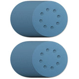 5" 320 Grit Zirconium Ceramic Hook & Loop Sanding Discs, with 8 Vacuum Holes - 15 Pack