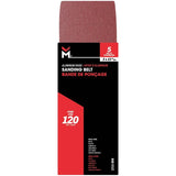 5 Pack 3" x 21" 120 Grit Aluminum Oxide Belts