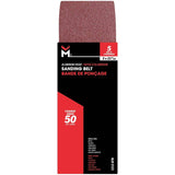 5 Pack 3" x 21" 50 Grit Aluminum Oxide Belts