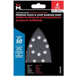 50 Grit Finish and Detail Zirconium Sandpaper - 4 Pack
