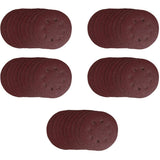 50 Pack 5" 60 Grit Aluminum Oxide Hook and Loop Sanding Discs, with 8 Vacuum Holes