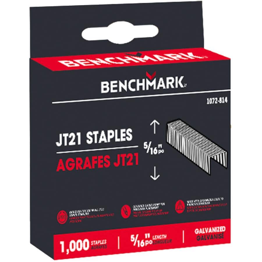 5/16" Staples - for JT21 Stapler, 1000 Pack