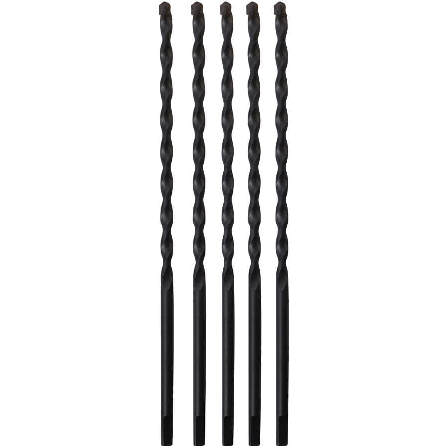 5/32" x 5.5" Tungsten Carbide Masonry Drill Bit - 5 Pack
