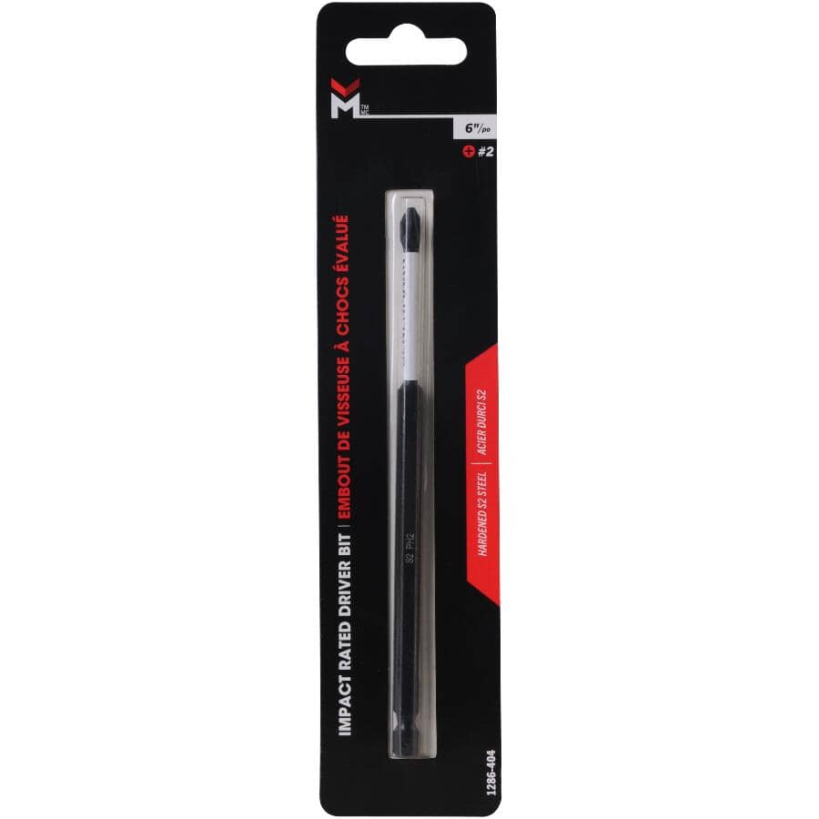 6" #2 Phillips Power Insert Bit