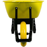 6 Cu. Ft Seamless Steel Tray Wheelbarrow