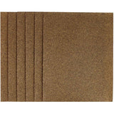 6 Pack 100 Grit 1/4 Sheet Aluminum Oxide Sandpaper