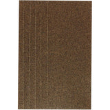 6 Pack 1/3 Sheet 60 Grit Aluminum Oxide Sandpaper