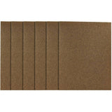 6 Pack 150 Grit 1/4 Sheet Aluminum Oxide Sandpaper