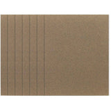 6 Pack 220 Grit 1/4 Sheet Aluminum Oxide Sandpaper