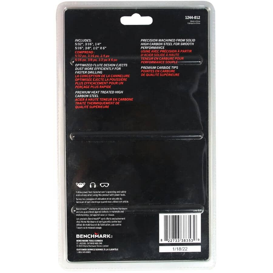 6" SDS PLUS Drill Bit Set - 6 Piece