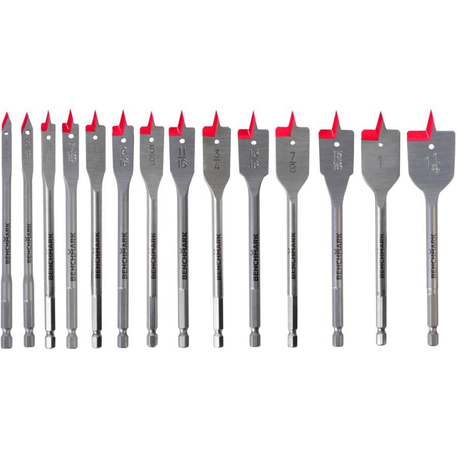 6" Spade Bit Set - 14 Piece