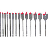 6" Spade Bit Set - 14 Piece