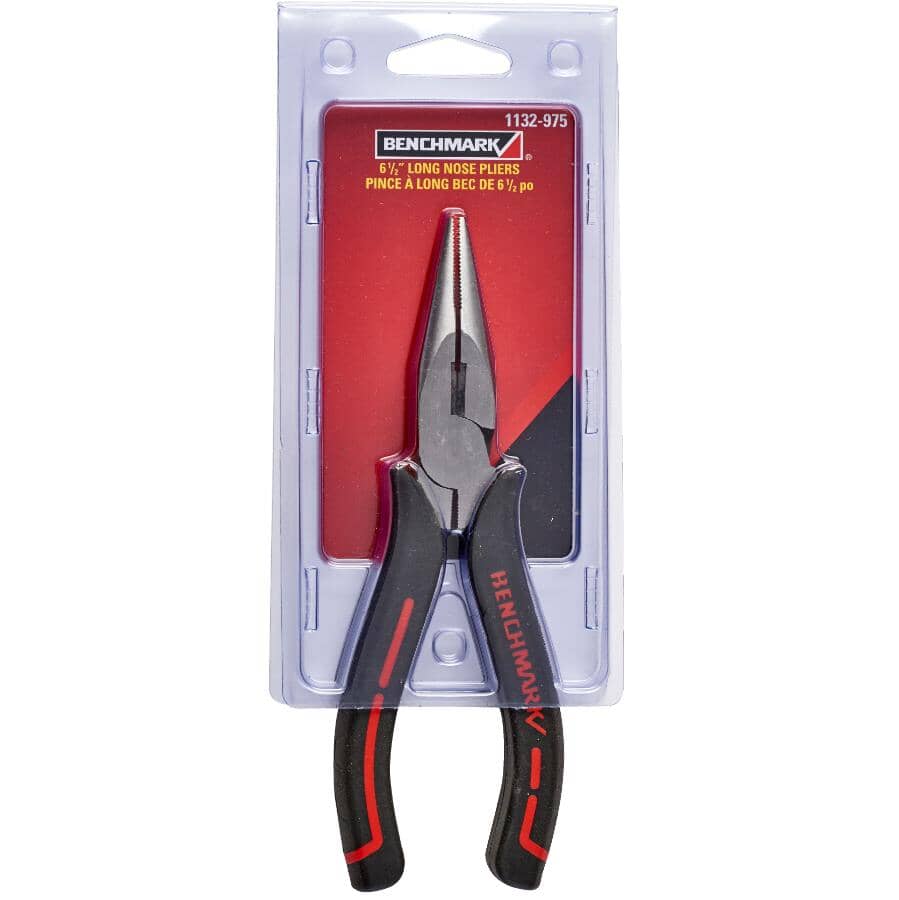 6.5" High Leverage Long Nose Pliers