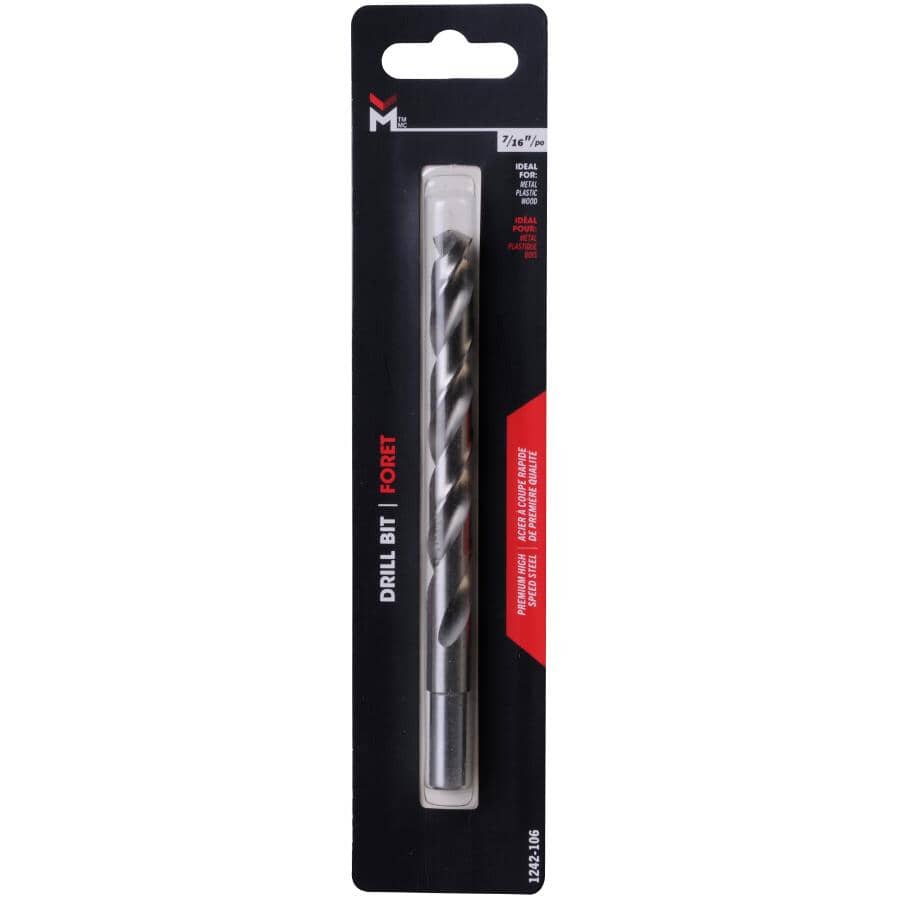 7/16" High Speed Steel Drill Bit - Silver
