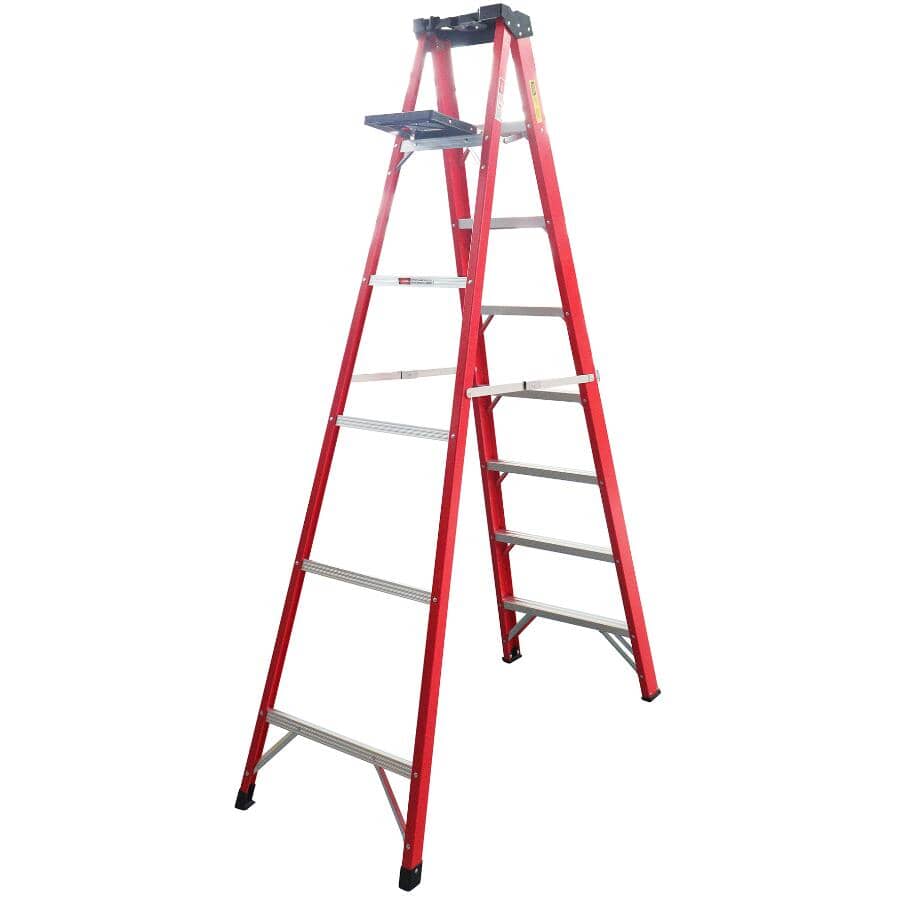 8' #1 Fibreglass Step Ladder, with Paint Tray