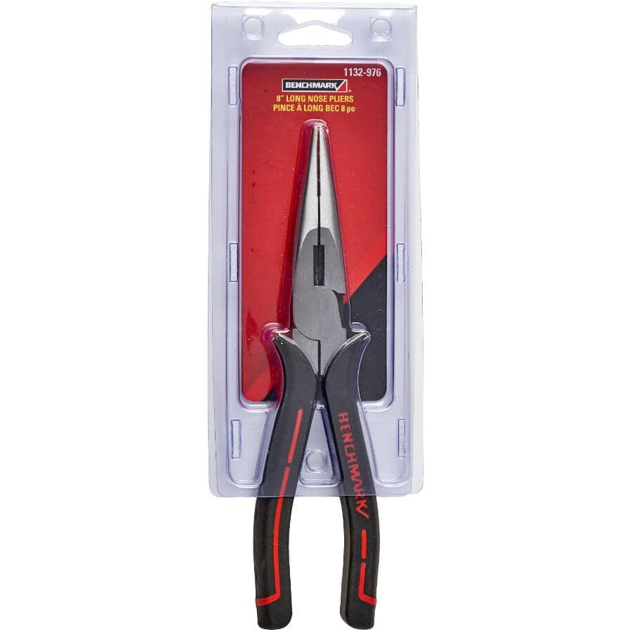 8" High Leverage Long Nose Pliers