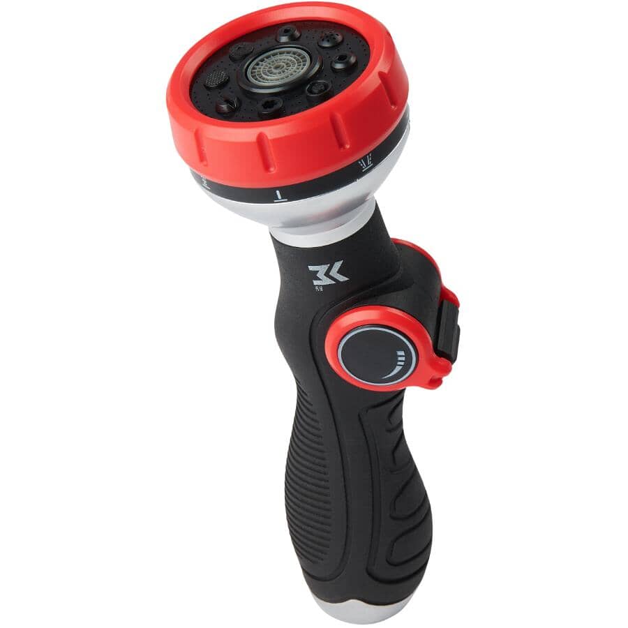 8 Pattern Thumb-Control Straight Garden Nozzle