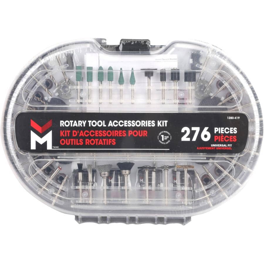 All Purpose Rotary Tool Accessory Kit - with Case, 276 Piece