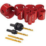 Bi-Metal Hole Saw Set - 17 Piece