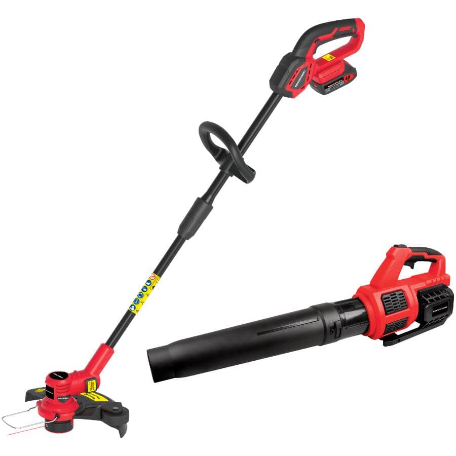 Cordless Lawn Blower & Trimmer Kit - 20 Volt