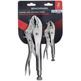 Curved Jaw Locking Pliers Set - 2 Piece