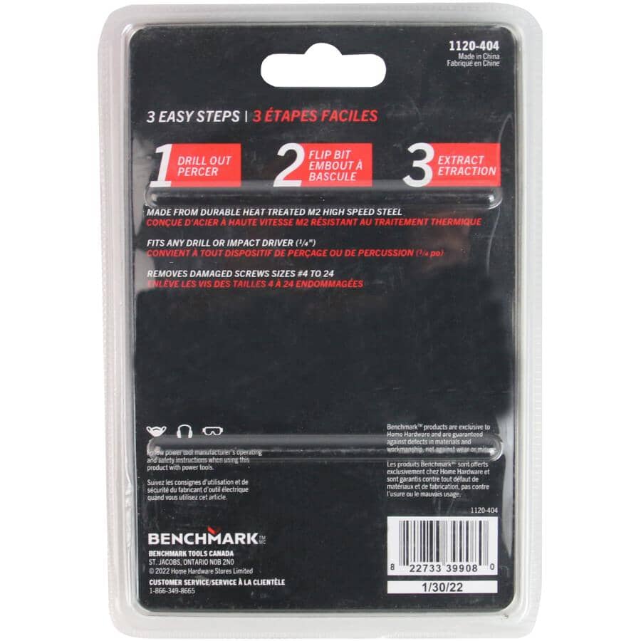 Drill Out Extractor Kit - 5 Piece