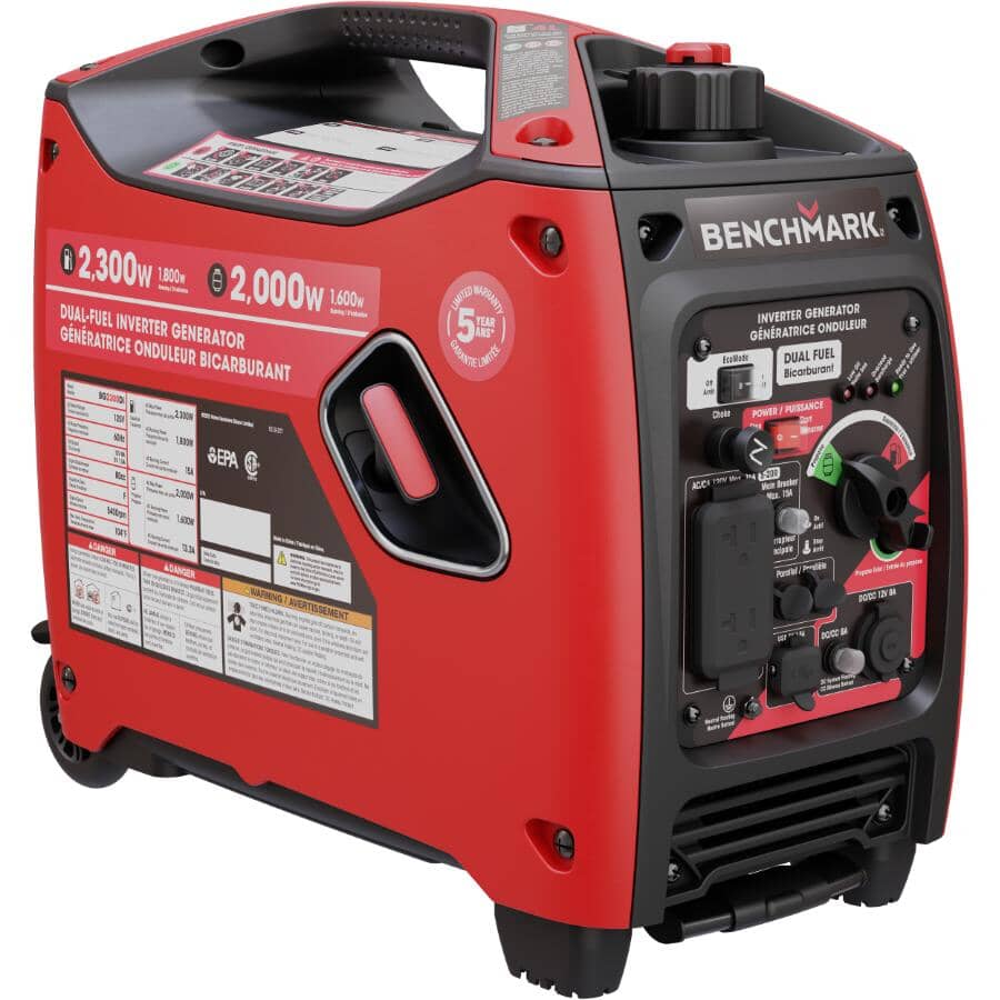 Dual Fuel Quiet Inverter Generator - 2300W