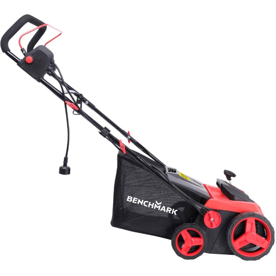 Electric Lawn Push Dethatcher & Scarifier - 13 Amp