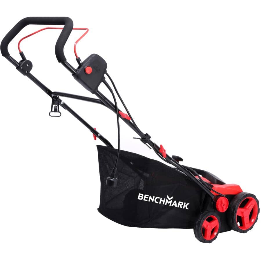 Electric Lawn Push Dethatcher & Scarifier - 13 Amp