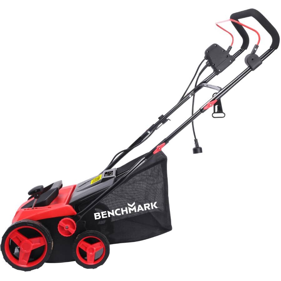 Electric Lawn Push Dethatcher & Scarifier - 13 Amp