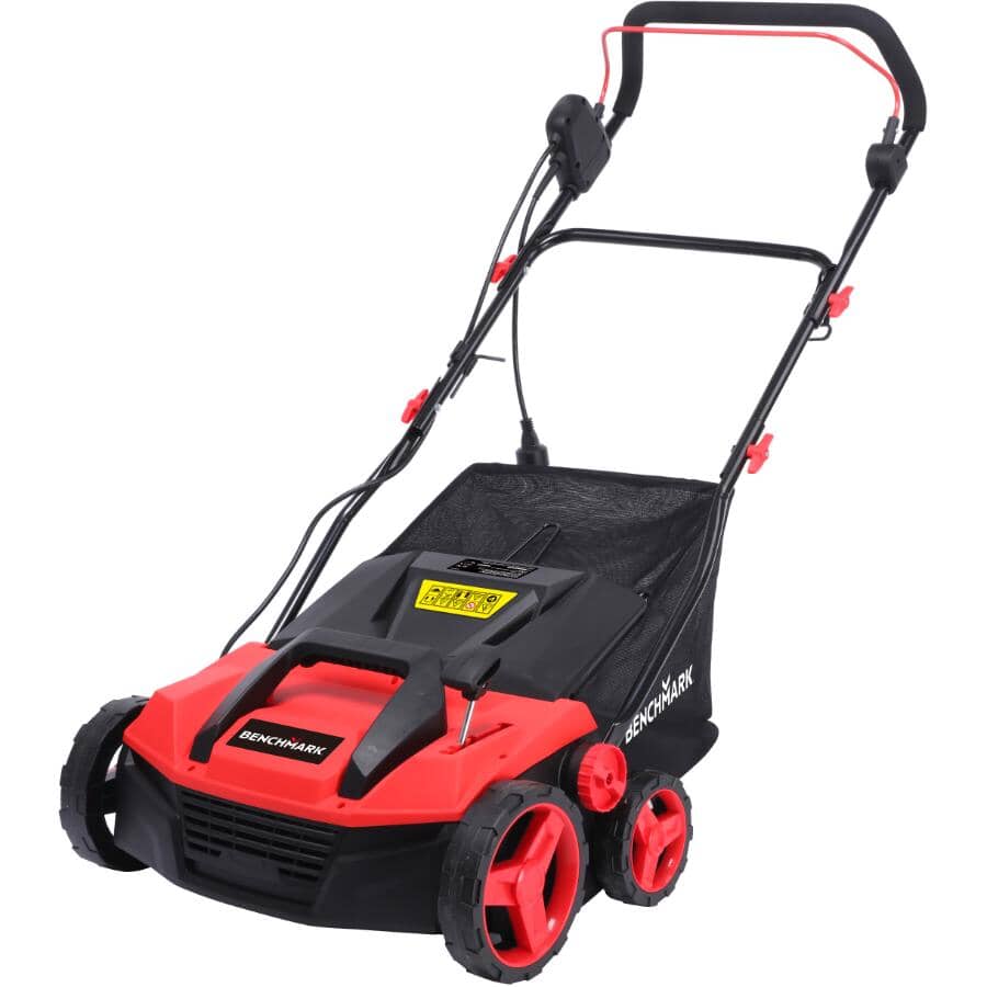 Electric Lawn Push Dethatcher & Scarifier - 13 Amp