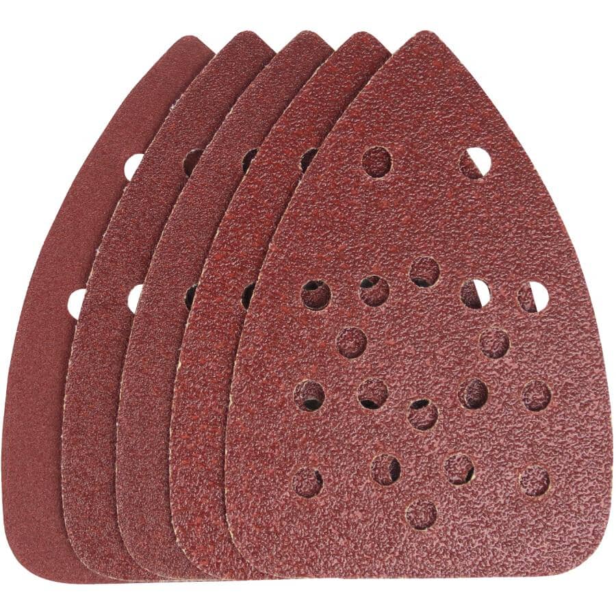 Finish & Detail Sandpaper - Assorted Grits, Aluminum Oxide, 5 Pack