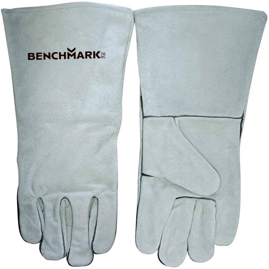 Men's Split Leather Lined Welder Gloves - 14"