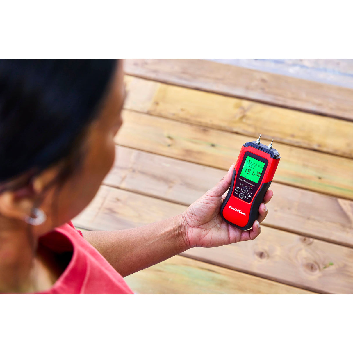 Moisture Meter - with LCD Screen Display & Temperature Test