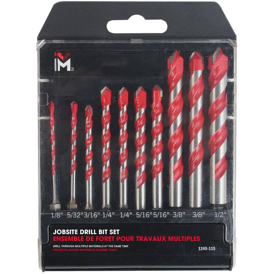 Multi Material Drill Bit - 10 Piece