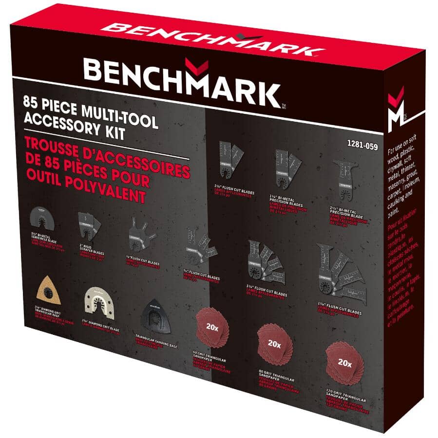 Oscillating Tool Accessory Kit - 85 Piece