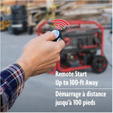 Portable Gas Generator - with Remote Start, 6250W 72-77dB