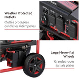 Portable Gas Generator - with Remote Start, 6250W 72-77dB