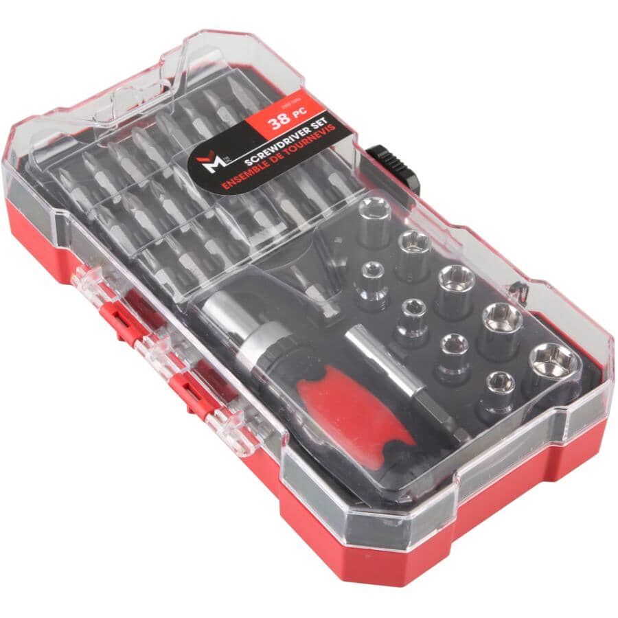 Screwdriver Set - Assorted 38 Piece