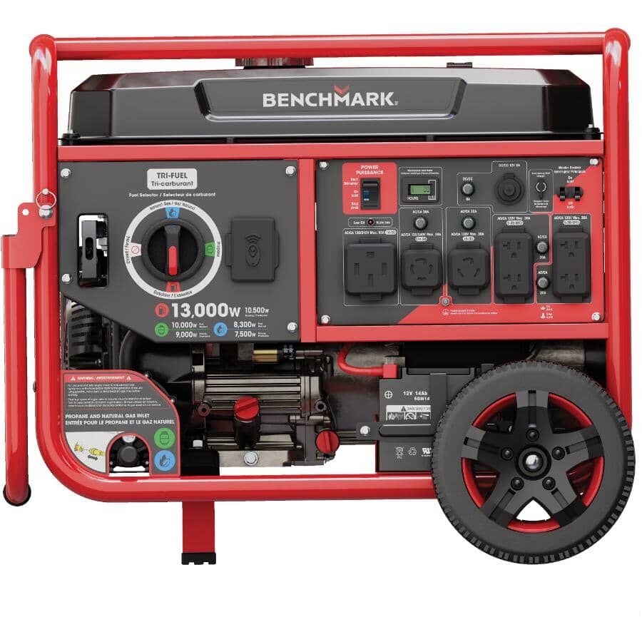 Tri-Fuel Portable Generator with Remote Start - 13000W