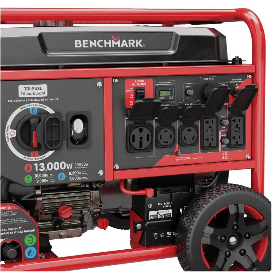 Tri-Fuel Portable Generator with Remote Start - 13000W