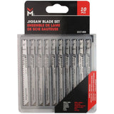 U-Shank Jigsaw Blade Set, Assorted Blade Styles - 10 Piece